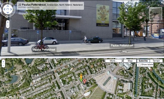 مشاهده خیابان ها در گوگل ارث